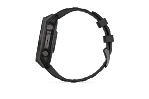 Garmin fēnix 8 47mm Solar – DLC titán, Sapphire, fekete szilikon szíj