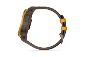 Garmin Instinct Crossover AMOLED bronz/sárga, barna szíj