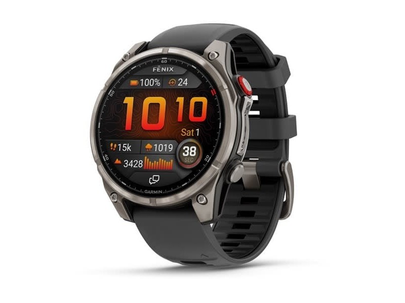 Garmin fēnix 8 Pro 47mm AMOLED Zafír Titán szilikon szíj