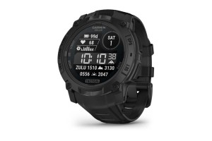 Garmin Instinct 3 Solar Tactical 50 mm — Fekete, szilikon szíj