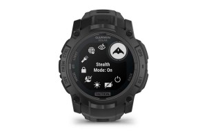 Garmin Instinct 3 Solar Tactical 50 mm — Fekete, szilikon szíj
