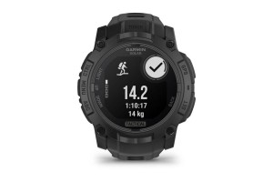 Garmin Instinct 3 Solar Tactical 50 mm — Fekete, szilikon szíj