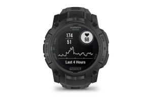 Garmin Instinct 3 Solar Tactical 50 mm — Fekete, szilikon szíj