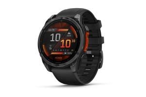 Garmin fēnix 8 47mm, sötétszürke tok, fekete szilikon szíj