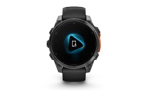 Garmin fēnix 8 47mm, sötétszürke tok, fekete szilikon szíj