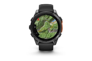 Garmin fēnix 8 47mm, sötétszürke tok, fekete szilikon szíj