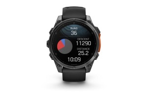 Garmin fēnix 8 47mm, sötétszürke tok, fekete szilikon szíj