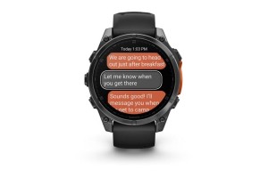 Garmin fēnix 8 47mm, sötétszürke tok, fekete szilikon szíj