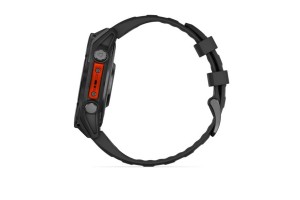 Garmin fēnix 8 47mm, sötétszürke tok, fekete szilikon szíj