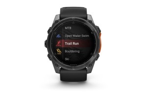 Garmin fēnix 8 51mm – sötétszürke tok, fekete szilikon szíj