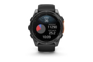 Garmin fēnix 8 51mm – sötétszürke tok, fekete szilikon szíj