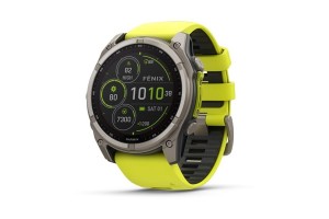 Garmin fēnix 8 Solar 51mm - Titán tok, neon-sárga szíj