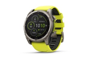 Garmin fēnix 8 Solar 51mm - Titán tok, neon-sárga szíj