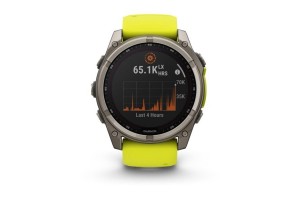 Garmin fēnix 8 Solar 51mm - Titán tok, neon-sárga szíj