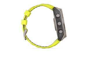 Garmin fēnix 8 Solar 51mm - Titán tok, neon-sárga szíj