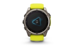 Garmin fēnix 8 Solar 51mm - Titán tok, neon-sárga szíj