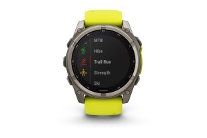 Garmin fēnix 8 Solar 51mm - Titán tok, neon-sárga szíj