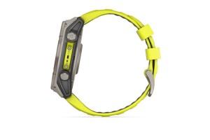 Garmin fēnix 8 Solar 51mm - Titán tok, neon-sárga szíj