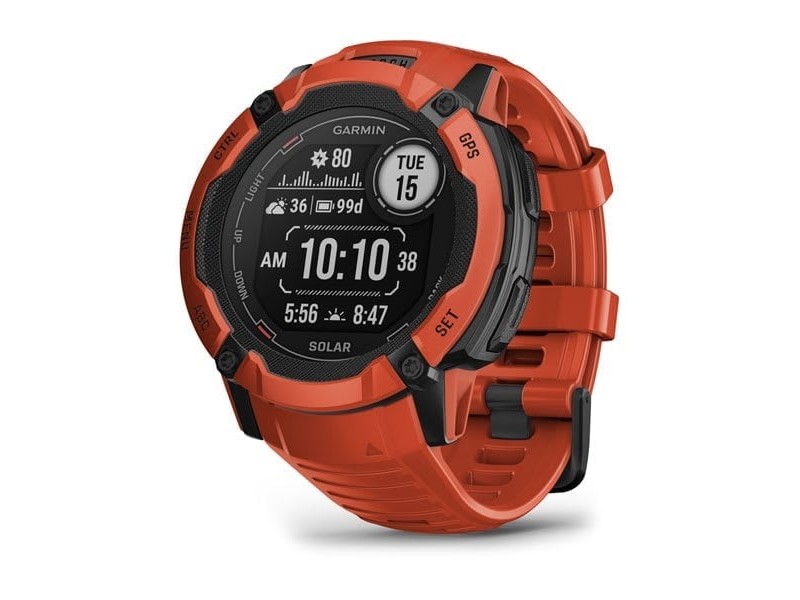 Garmin Instinct 2X Solar piros okosóra