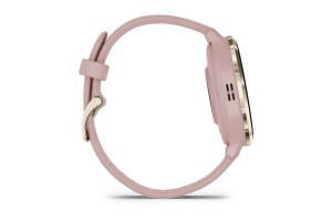 Garmin Venu 3S rózsa krémarany okosóra szilikon szíjjal