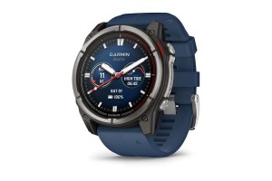Garmin quatix 8 – titán tok, captain blue szilikon szíj