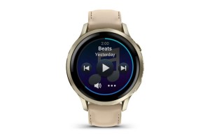 Garmin Venu 4 41 mm Lunar Gold – csontszín szíj