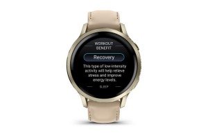 Garmin Venu 4 41 mm Lunar Gold – csontszín szíj