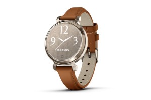 Garmin Lily 2 Classic krémarany, világosbarna bőr szíj