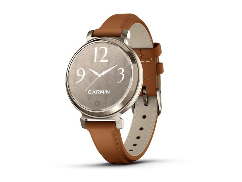 Garmin Lily 2 Classic krémarany, világosbarna bőr szíj