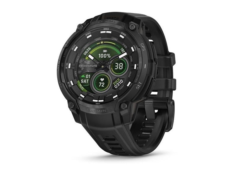 Garmin Instinct Crossover AMOLED Tactical fekete szilikon szíj