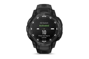 Garmin Instinct Crossover AMOLED Tactical fekete szilikon szíj