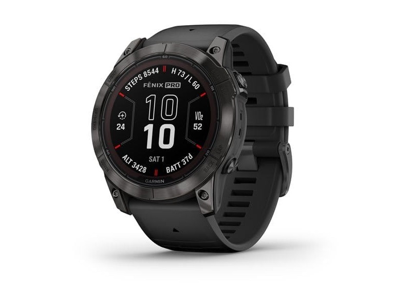 Garmin fēnix 7X Pro Sapphire Solar — szürke, DLC titánium