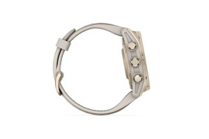 Garmin fēnix 8 43mm Sapphire – krémarany szilikon szíj