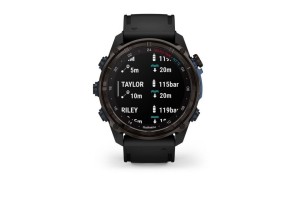 Garmin Descent Mk3i 51 mm Carbon DLC titán fekete szilikon szíj