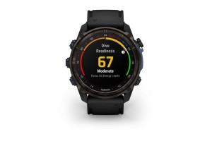 Garmin Descent Mk3i 51 mm Carbon DLC titán fekete szilikon szíj