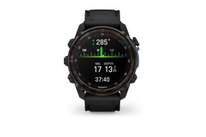 Garmin Descent Mk3i 51 mm Carbon DLC titán fekete szilikon szíj