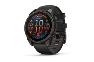 Garmin fēnix 8 47mm AMOLED Sapphire, DLC titán, fekete szíj