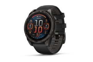 Garmin fēnix 8 47mm AMOLED Sapphire, DLC titán, fekete szíj