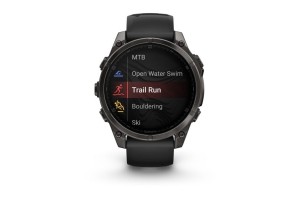 Garmin fēnix 8 47mm AMOLED Sapphire, DLC titán, fekete szíj