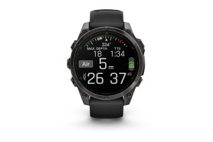 Garmin fēnix 8 47mm AMOLED Sapphire, DLC titán, fekete szíj