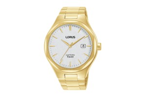 LORUS RS982DX9 férfi aranyozott nemesacél karóra 42 mm