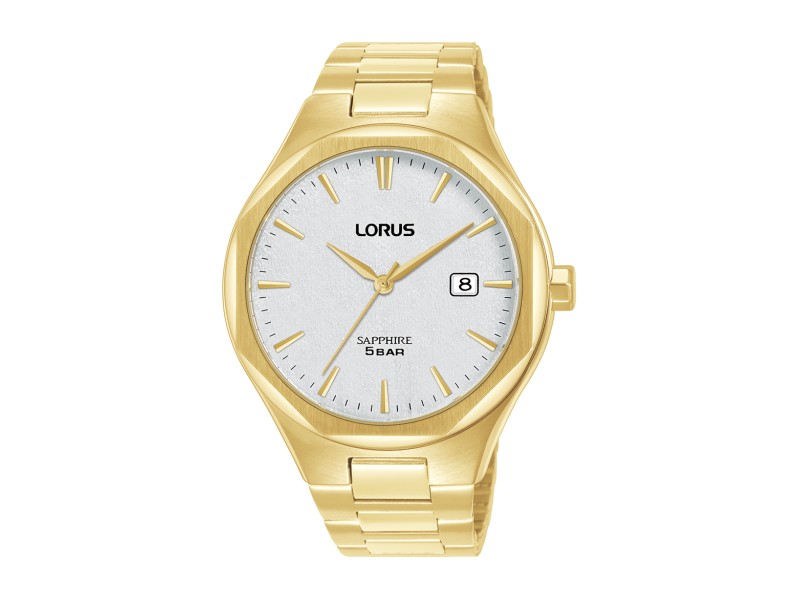 LORUS RS982DX9 férfi aranyozott nemesacél karóra 42 mm