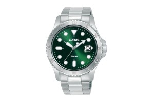 LORUS RS969DX9 férfi karóra - 42 mm, nemesacél szíj