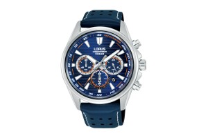 LORUS RT327LX9 férfi kronográf 43 mm, bőr szíj