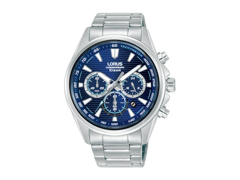 LORUS RT321LX9 férfi kronográf, 43 mm, nemesacél szíj