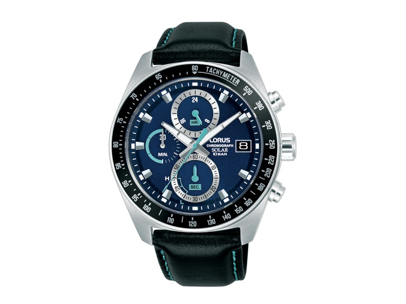 LORUS RZ623AX9 férfi sport karóra, 43 mm, bőr szíj