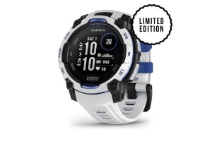 Garmin Instinct 3 Solar 45 mm – homokkő/kék szíj