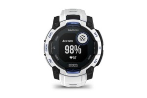 Garmin Instinct 3 Solar 45 mm – homokkő/kék szíj