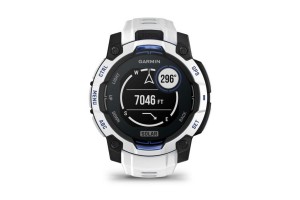 Garmin Instinct 3 Solar 45 mm – homokkő/kék szíj