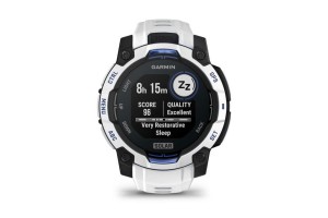 Garmin Instinct 3 Solar 45 mm – homokkő/kék szíj